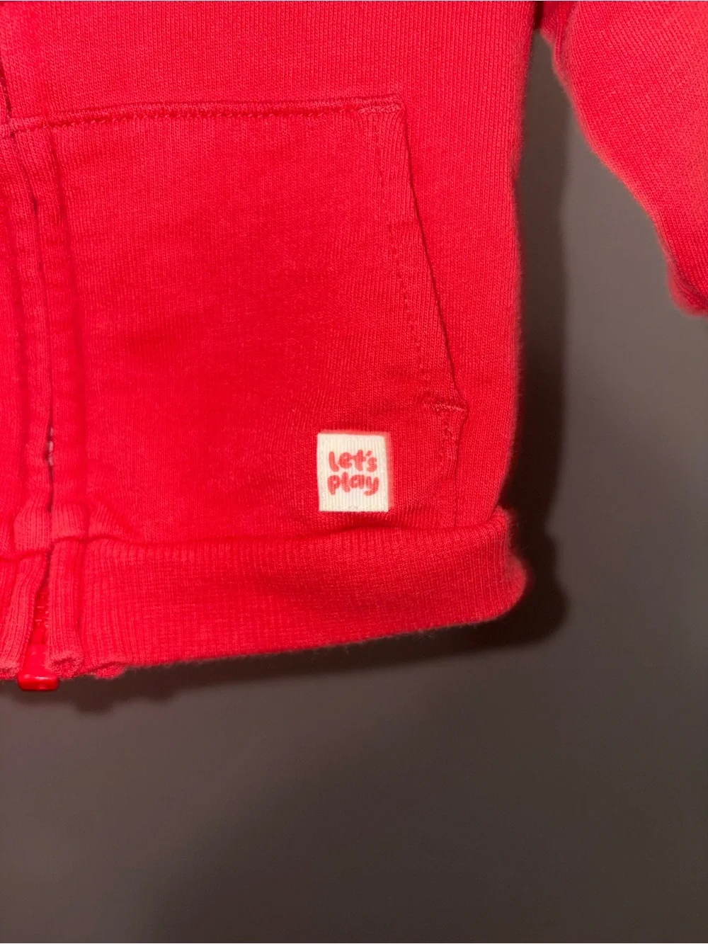 Carter's Bright Red Zip-Up Baby Hoodie